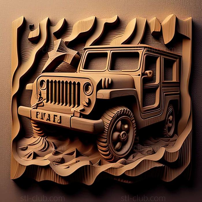 3D модель Kaiser Jeep M715 (STL)